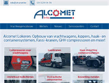 Tablet Screenshot of alcomet.be